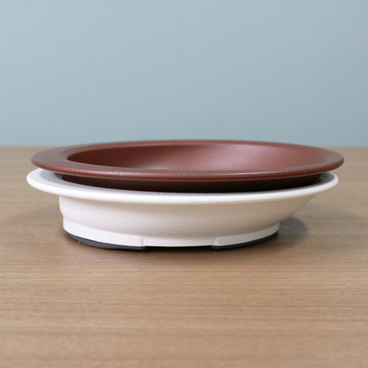 プレート20cmすくいやすい木製風介護食器プラスチック製バイオマス日本製