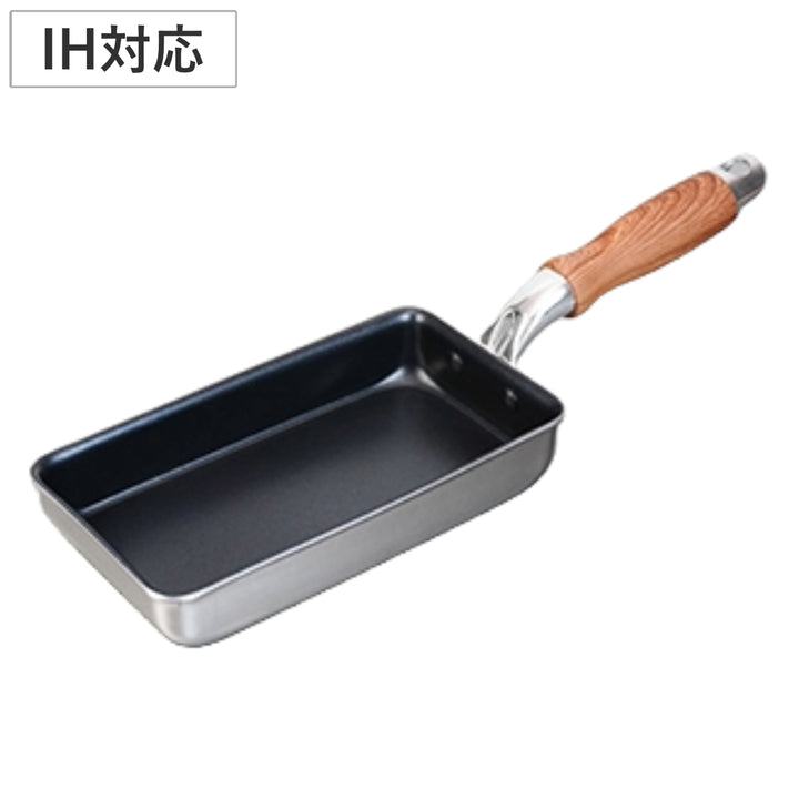 玉子焼き器9×18cmIH対応ロングピコット2フッ素樹脂加工