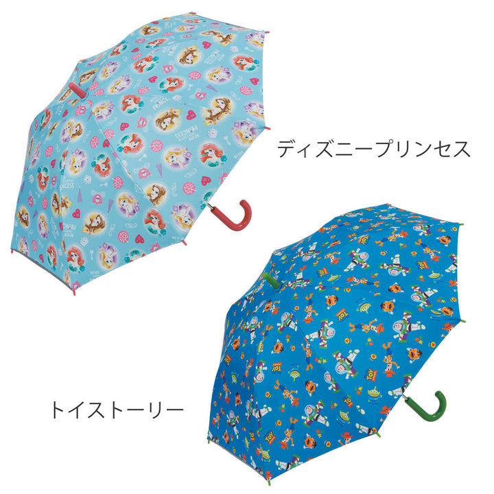 傘子供用晴雨兼用手開き50cm反射テープ付きキャラクター