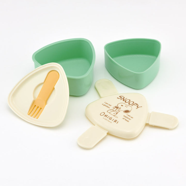 弁当箱2段500ml抗菌三角おにぎりランチボックススヌーピーおにぎり