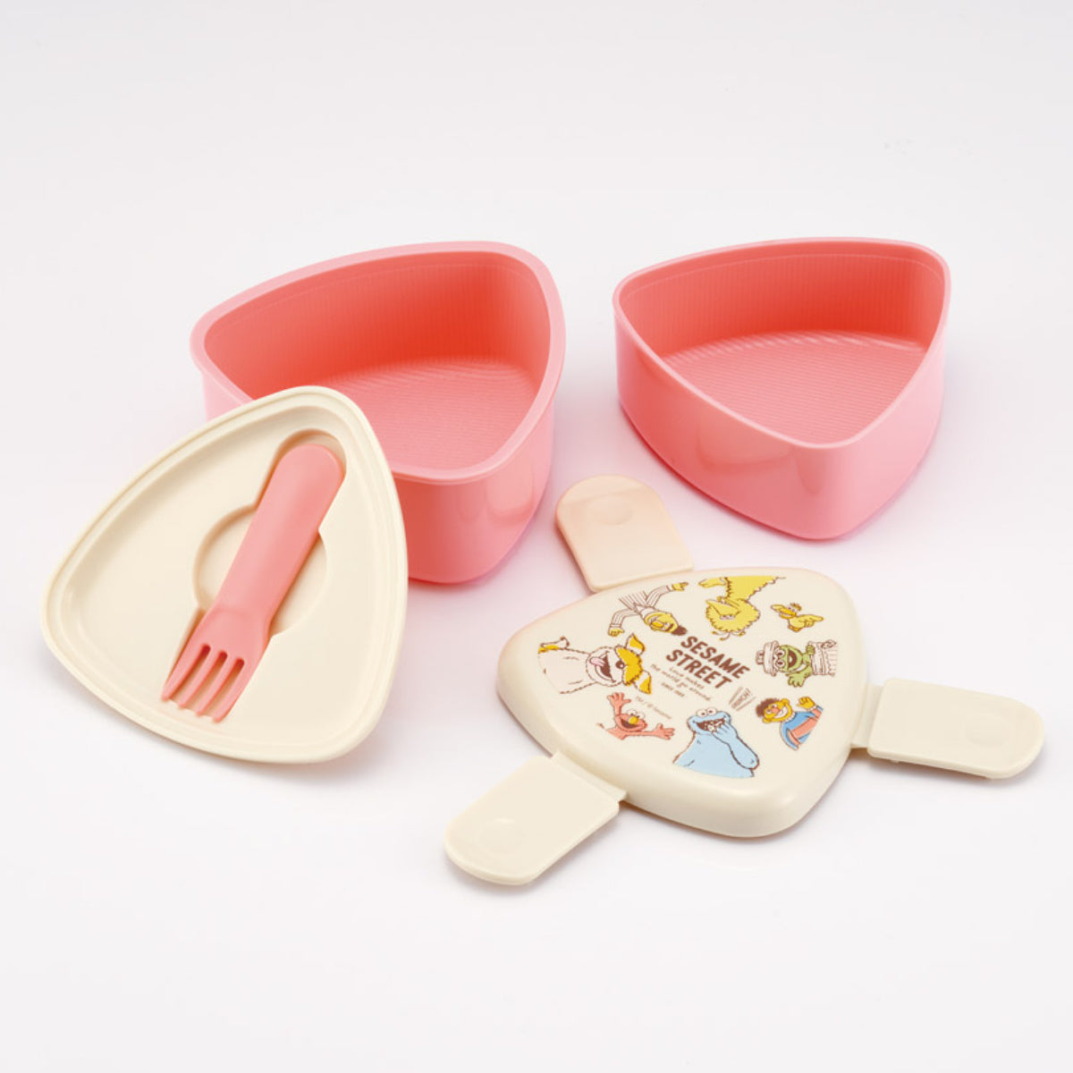 弁当箱 2段 500ml 抗菌三角おにぎりランチボックス セサミ レトロ