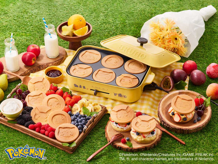 BRUNOコンパクトホットプレートPOKEMONたこ焼きプレート付き蓋付き