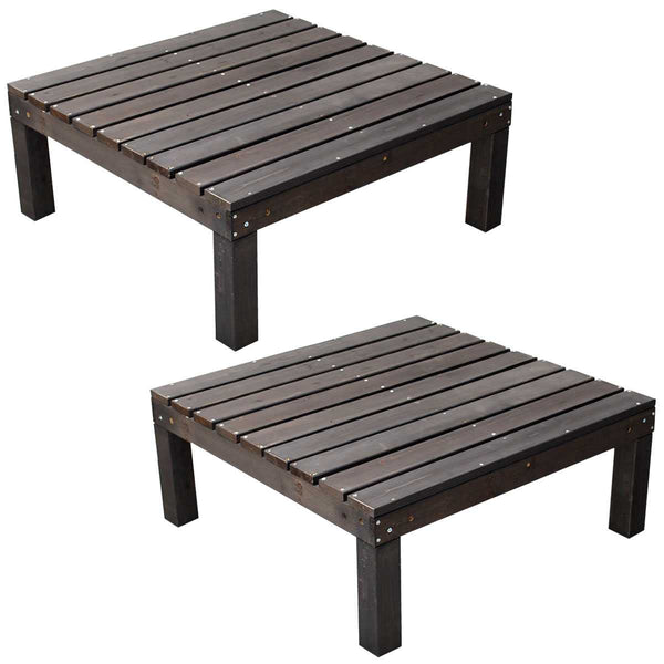 ウッドデッキユニットウッドデッキアルモニー90×90cm2個組