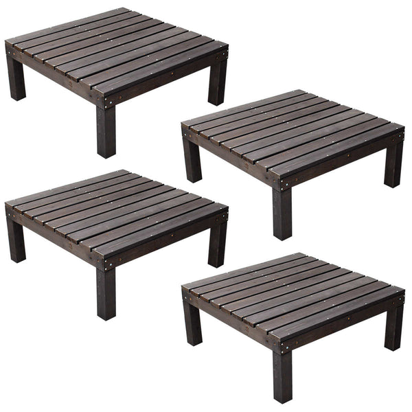 ウッドデッキユニットウッドデッキアルモニー90×90cm4個組