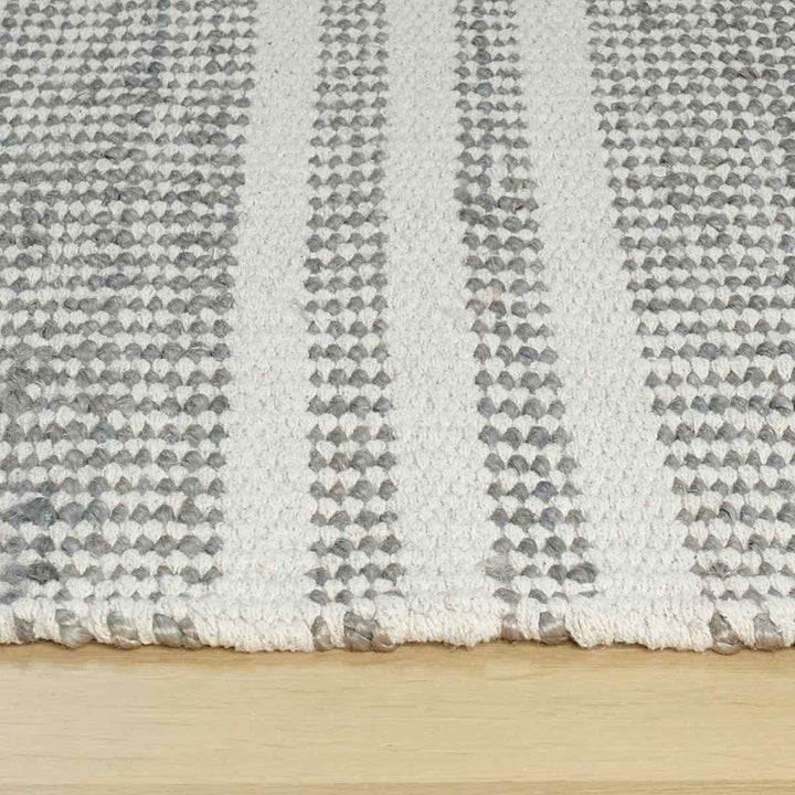 ラグジュートラグ140×200cmボーダーホットカーペット対応