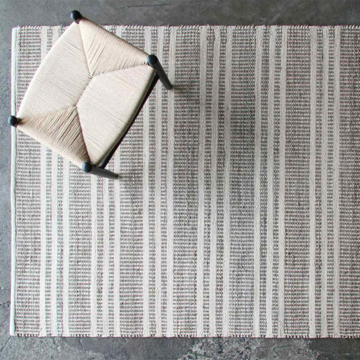 ラグジュートラグ160×230cmボーダーホットカーペット対応