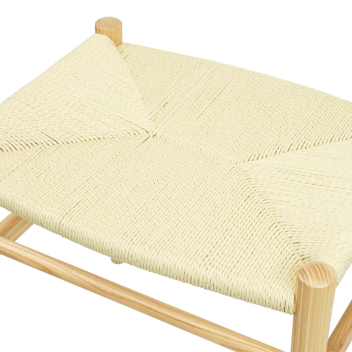 スツール 高さ47cm ペーパーコード アッシュ リボーンスツール （ リプロダクト デザイナーズチェア チェア 椅子 玄関 腰掛け リビング ） スツール おしゃれ ペーパーコードリボーンスツール オットマン