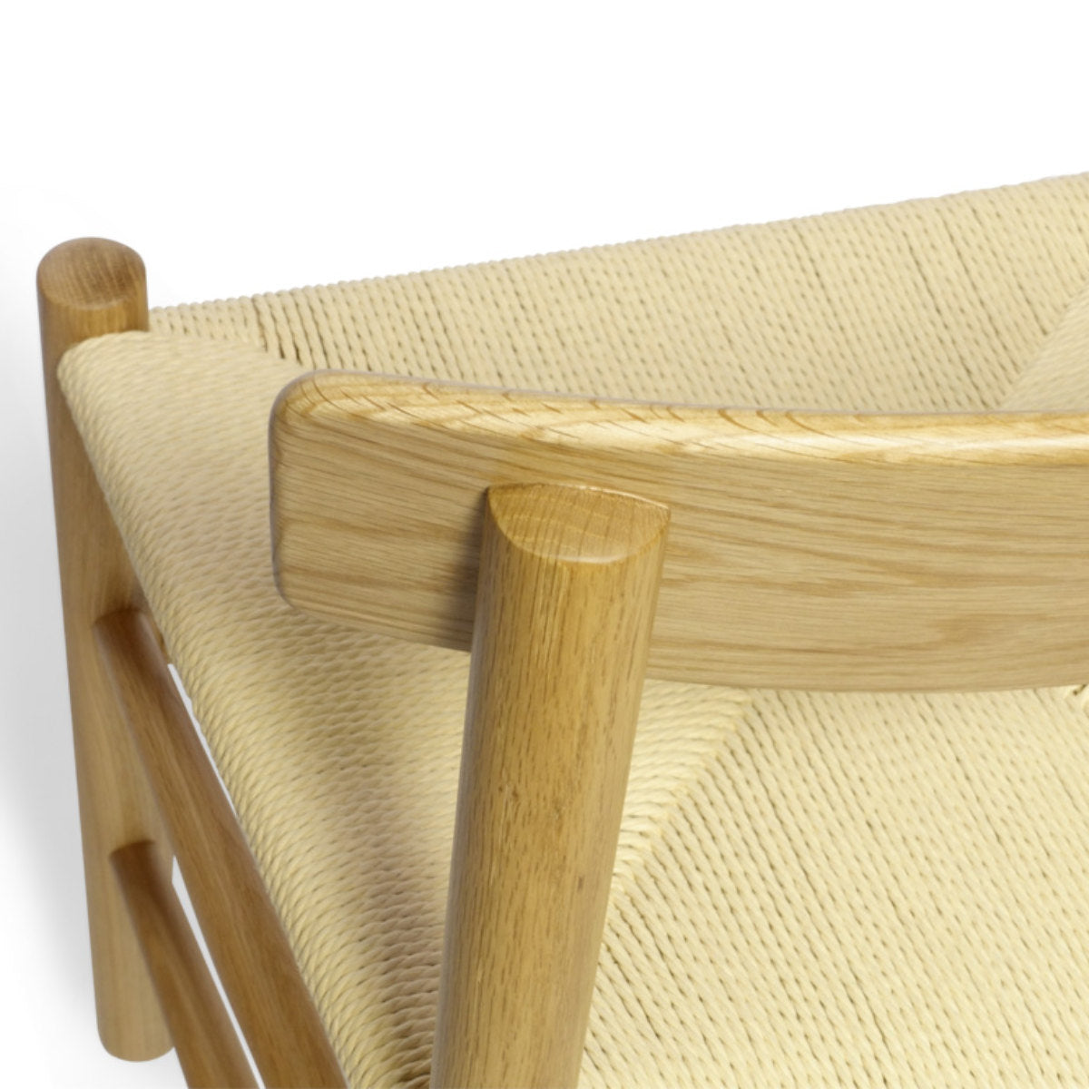 ダイニングチェア　ペーパーコード　オーク材 オーク材ペーパーコードアームチェア ブラウン | 無印良品