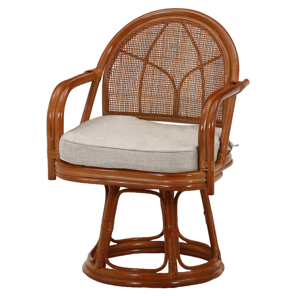 ラタン 回転チェア 座面高40cm クッション付 ハイタイプ – ハウジー