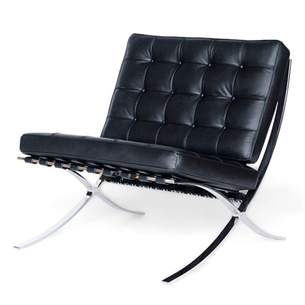 リビングチェア 座面高47cm 本革 バルセロナチェア – ハウジー