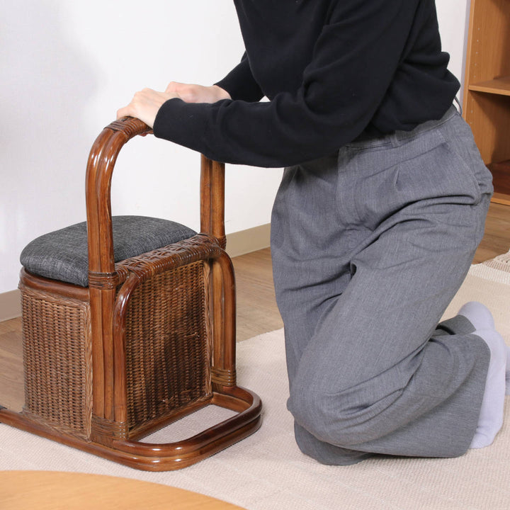 手すりつかまり収納ステッキラタン立ち上がり補助