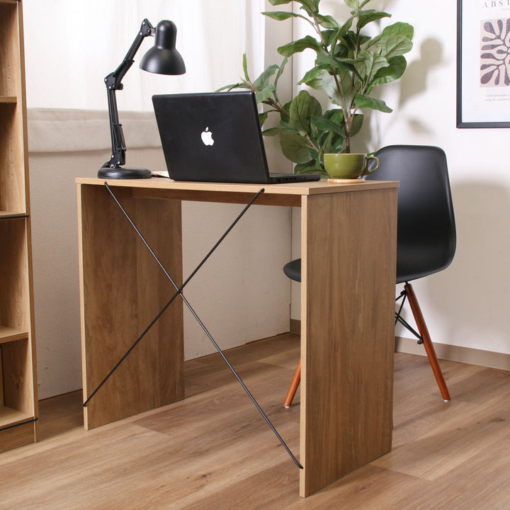 EZBOワークデスク幅80cmワイヤーデスク工具不要