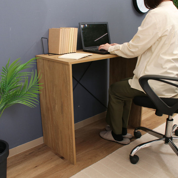 EZBOワークデスク幅80cmワイヤーデスク工具不要