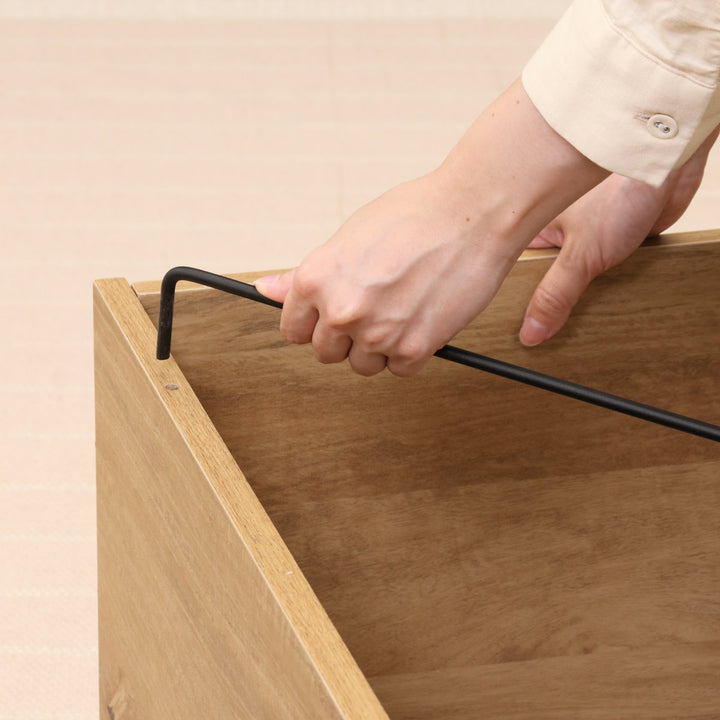 EZBOワークデスク幅80cmワイヤーデスク工具不要