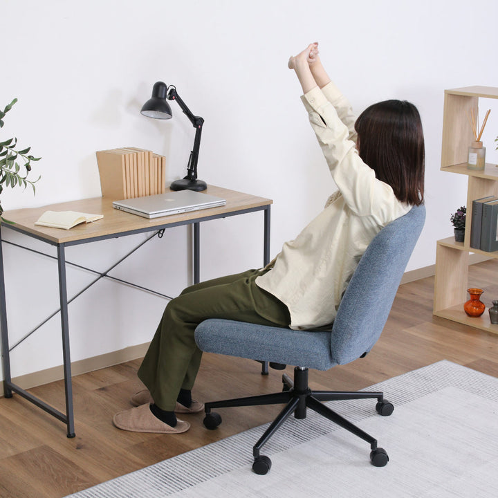 デスクチェアオフィスチェア座面高45～52cmあぐらがかけるチェア