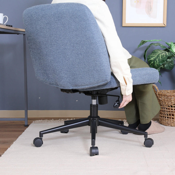 デスクチェアオフィスチェア座面高45～52cmあぐらがかけるチェア