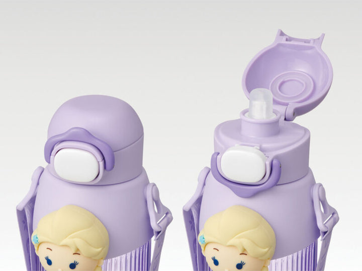 水筒590mlマスコットストローボトルツムツムエルサ