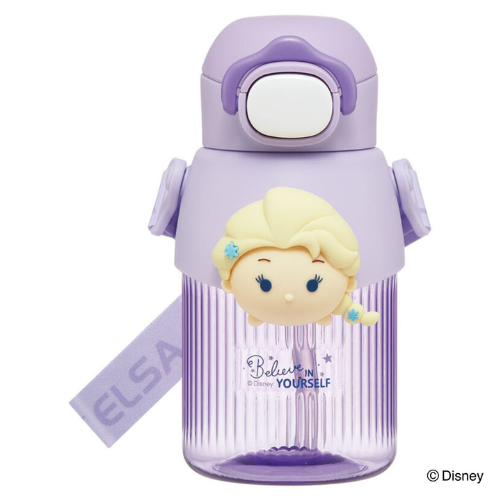 水筒590mlマスコットストローボトルツムツムエルサ
