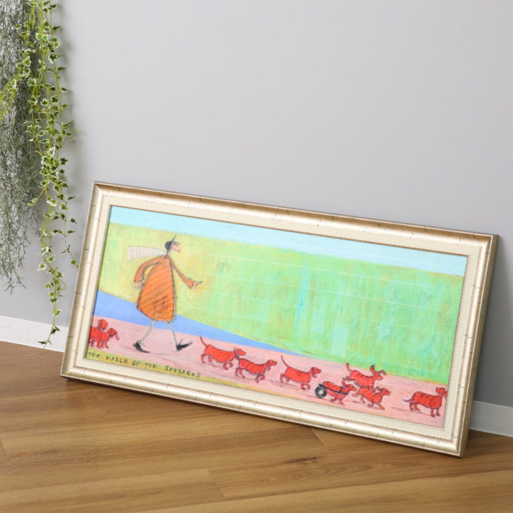 アートパネルサムトフト『ソーセージ大行進』94.5×46.5cm