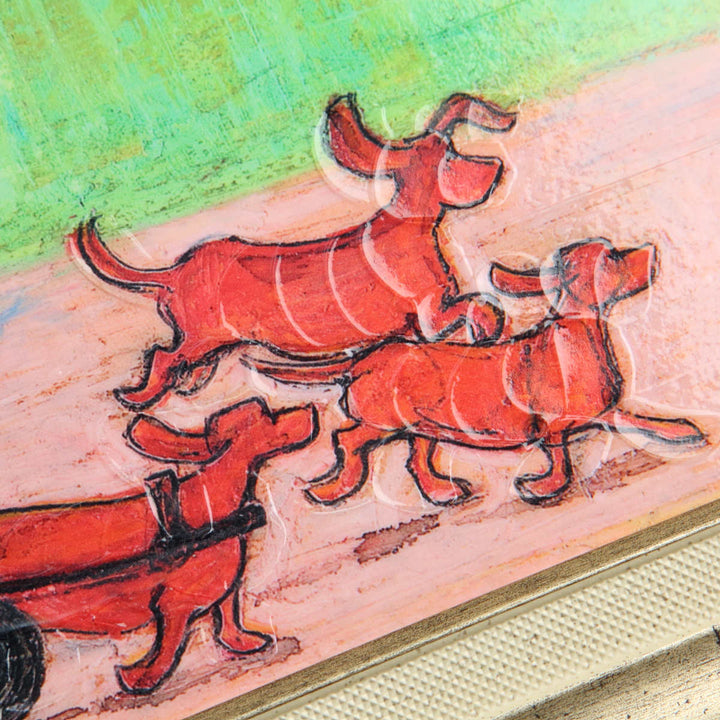 アートパネルサムトフト『ソーセージ大行進』94.5×46.5cm