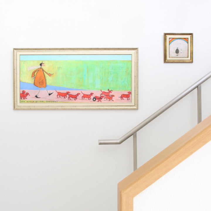 アートパネルサムトフト『ソーセージ大行進』94.5×46.5cm