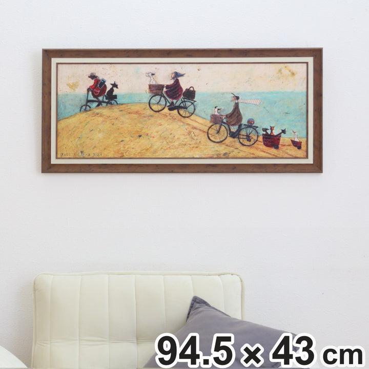 アートパネルサムトフト『エレクトリックバイクライド』94.5×43cm