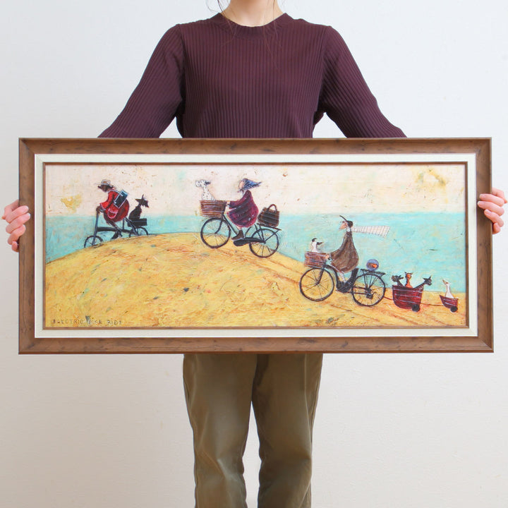 アートパネルサムトフト『エレクトリックバイクライド』94.5×43cm
