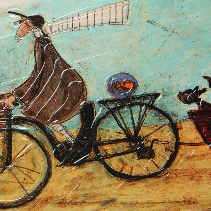 アートパネルサムトフト『エレクトリックバイクライド』94.5×43cm