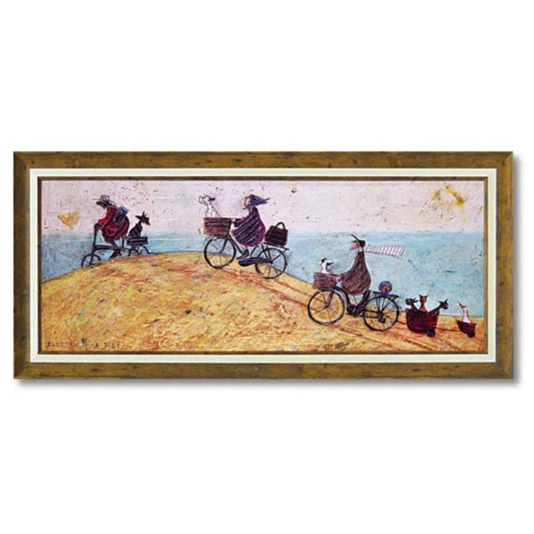 アートパネルサムトフト『エレクトリックバイクライド』94.5×43cm