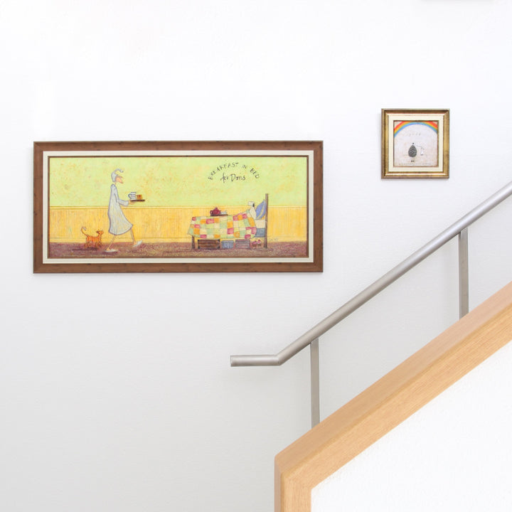 アートパネルサムトフト『ドリスとベッドで朝食』94.5×43cm