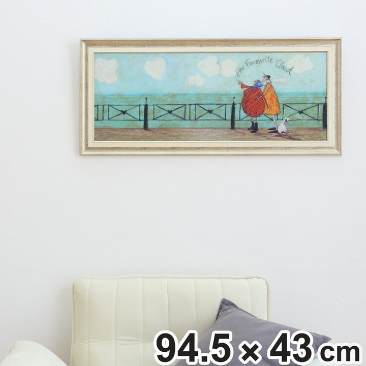 アートパネルサムトフト『彼女の好きなハート雲』94.5×43cm