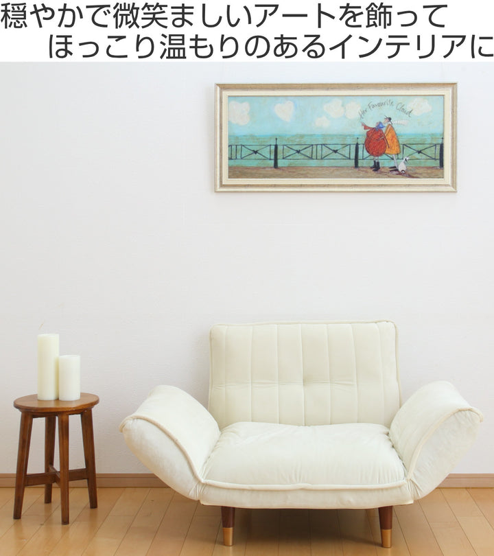 アートパネルサムトフト『彼女の好きなハート雲』94.5×43cm