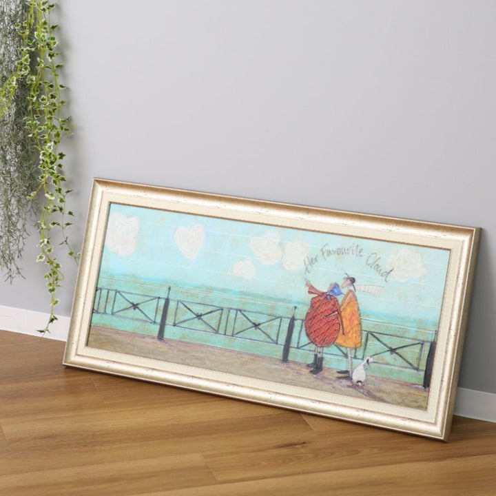 アートパネルサムトフト『彼女の好きなハート雲』94.5×43cm