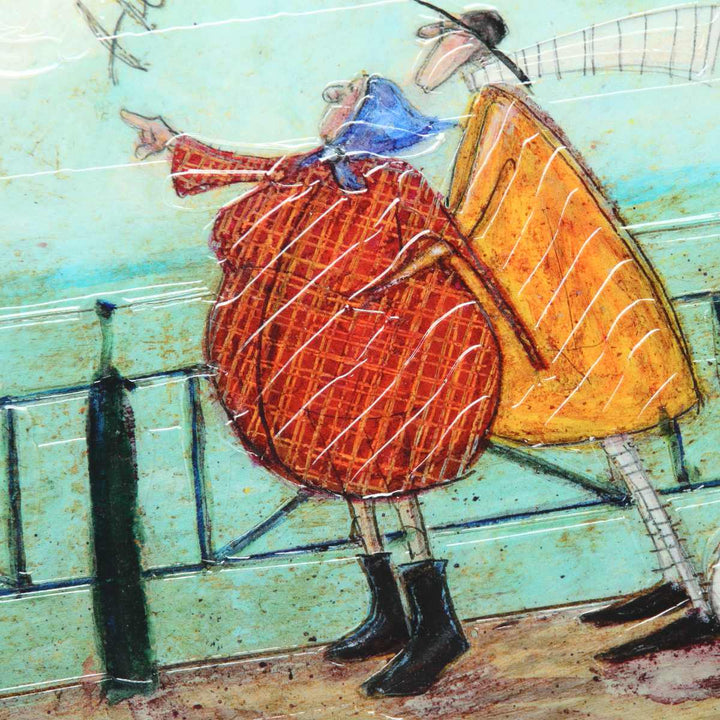 アートパネルサムトフト『彼女の好きなハート雲』94.5×43cm