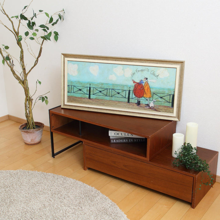 アートパネルサムトフト『彼女の好きなハート雲』94.5×43cm