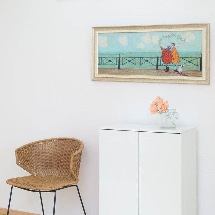 アートパネルサムトフト『彼女の好きなハート雲』94.5×43cm