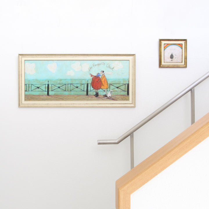 アートパネルサムトフト『彼女の好きなハート雲』94.5×43cm