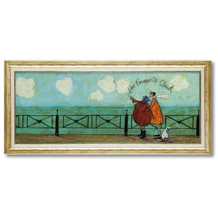 アートパネルサムトフト『彼女の好きなハート雲』94.5×43cm