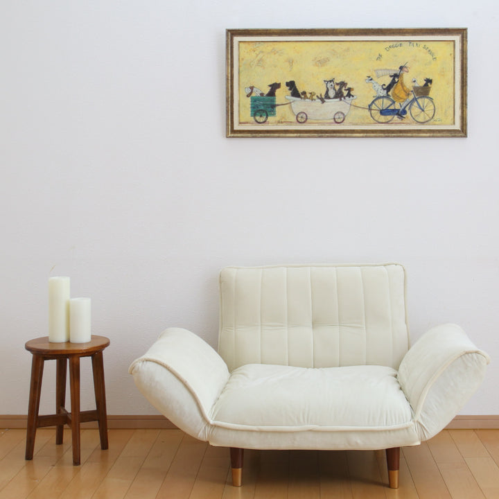 アートパネルサムトフト『いぬタクシー』94.5×43cm