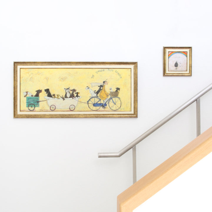 アートパネルサムトフト『いぬタクシー』94.5×43cm