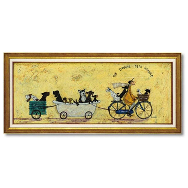 アートパネルサムトフト『いぬタクシー』94.5×43cm