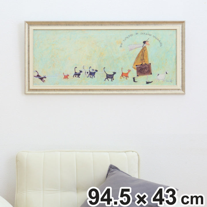 アートパネルサムトフト『いわしサンドスーツケース』94.5×43cm