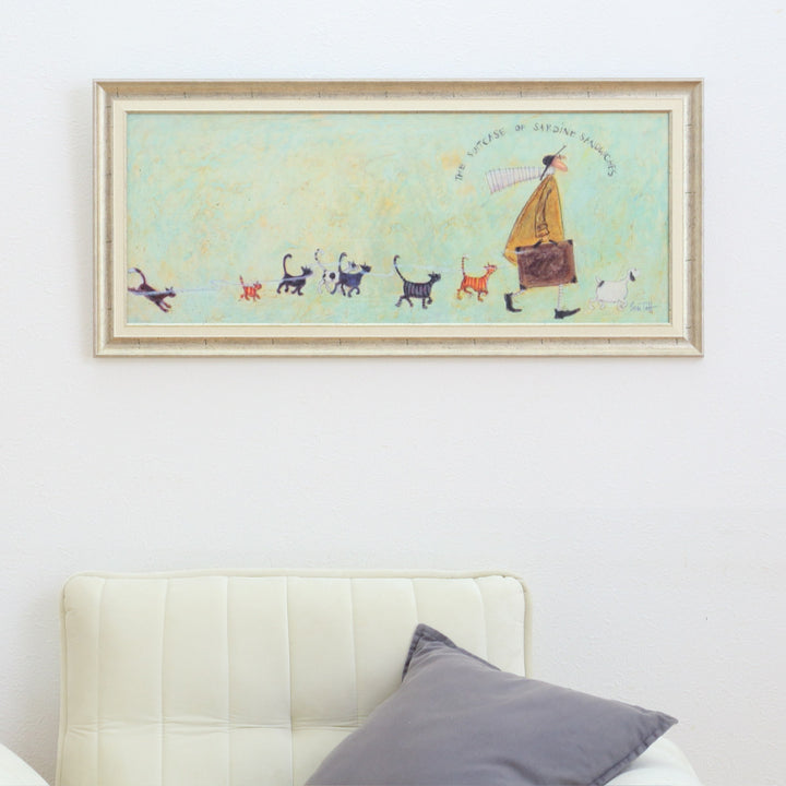 アートパネルサムトフト『いわしサンドスーツケース』94.5×43cm