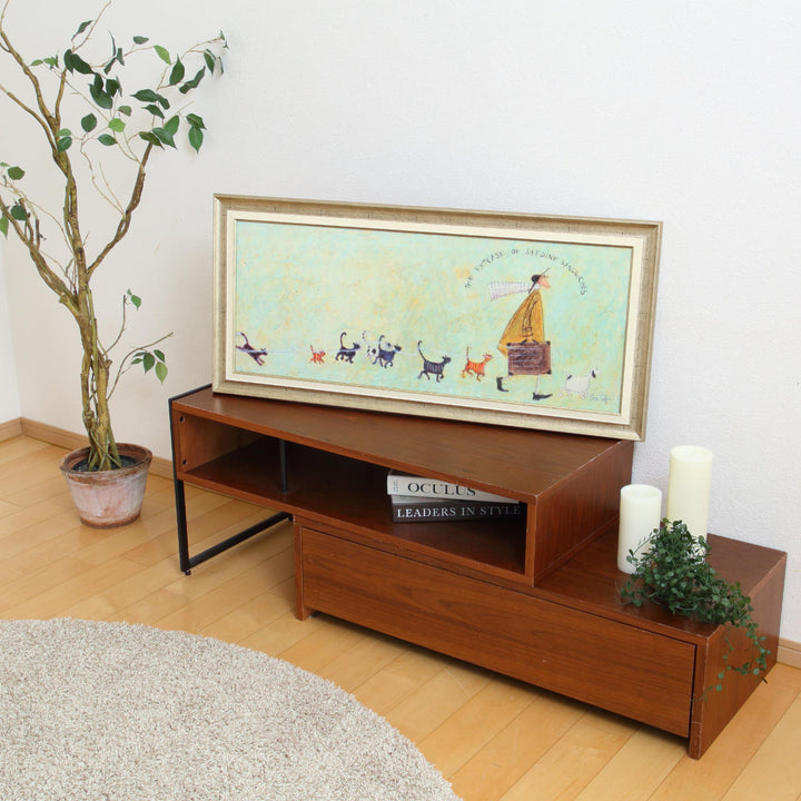 アートパネルサムトフト『いわしサンドスーツケース』94.5×43cm