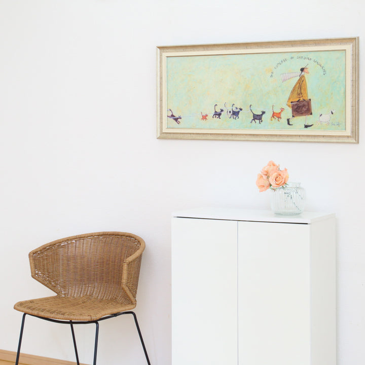 アートパネルサムトフト『いわしサンドスーツケース』94.5×43cm