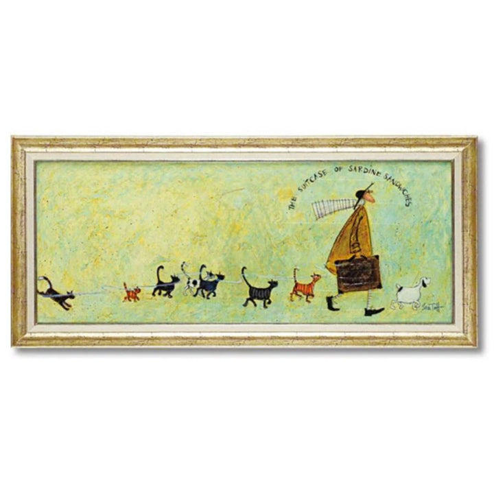 アートパネルサムトフト『いわしサンドスーツケース』94.5×43cm