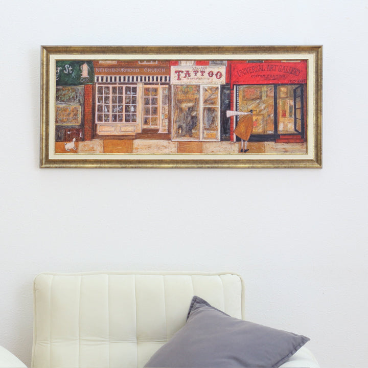 アートパネルサムトフト『あなたの住む街角で』94.5×43cm