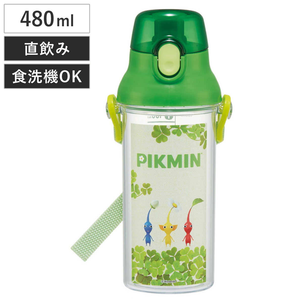 水筒 480ml 健康クリアマーカーボトル ピクミン – ハウジー