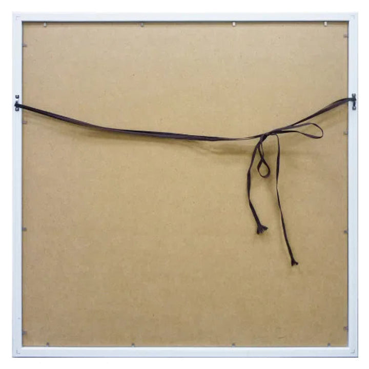 アートパネルオイルペイントアート『ビーチパラソルドッグ』63×63cm