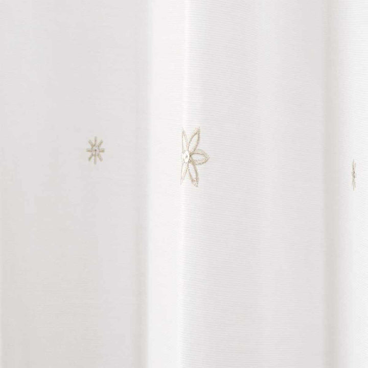 レースカーテンUVカットミラーレースセフィ100×133～198cm2枚省エネベージュ